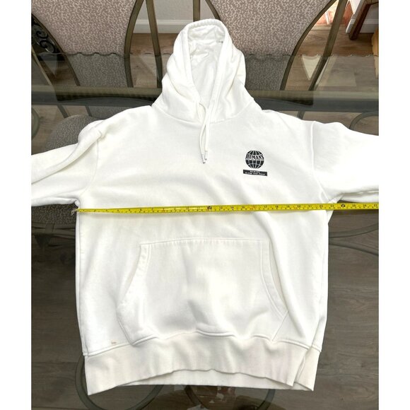 D&F White Hoodie with Front Pocket & Hooded Design Size XL - Picture 9 of 10